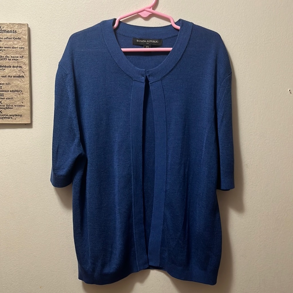 Banana republic Short sleeve cardigan